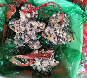 nutty fruit birdseed hanging ornaments, crafts, seasonal holiday decor, Put back in frig until you use them or give them as gift