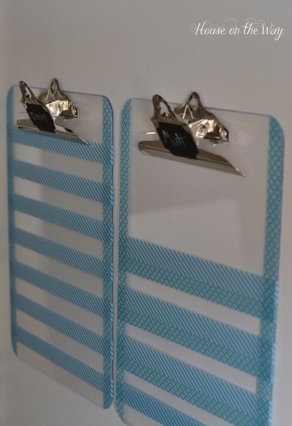 personalized clipboards for organization, chalkboard paint, crafts, organizing, Clipboards can hang on the wall easily and can be decorated any way you choose