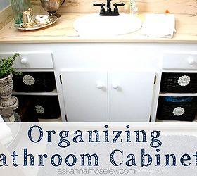 organizing bathroom cabinets, bathroom ideas, kitchen cabinets, organizing