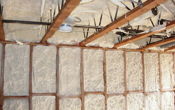 open web steel bar joist trusses and spray foam (open cell on the ceiling between the basement and upstairs for sound