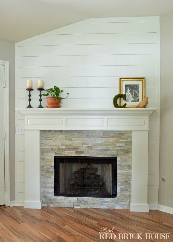 fireplace makeover reveal, fireplaces mantels, home decor, living room ideas