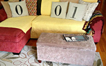 Supermom shows you how to make an inexpensive throw cover for your couch.