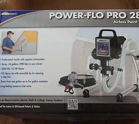 getting started with a paint sprayer for the very first time, painting, tools, set up and instructions for the HomeRight Power Flo Pro 2800