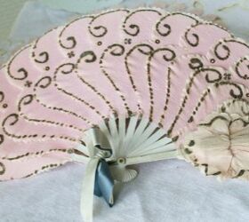 vintage items for home decor, home decor, repurposing upcycling, Pink French style folding fan