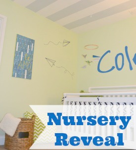 baby boy nursery paper airplanes, home decor