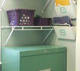 laundry room makeover for under 100, home decor, laundry rooms, this green storage cabinet was 15 at the State Surplus store seriously the coolest piece ever check for more details