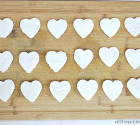 make these darling clay heart tags or magnets for valentine s day, crafts, seasonal holiday decor, valentines day ideas, Step 3 Let hearts dry overnight till hardened