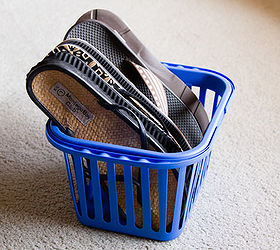 tips for organizing your house, organizing, I took all my flip flops and placed them in a small plastic bin from the dollar store Neat and orderly