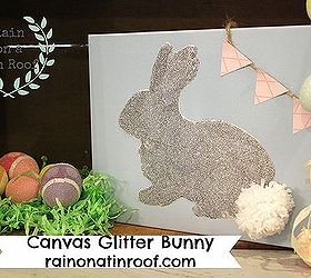 easter decorations gt glitter bunny, crafts, easter decorations, seasonal holiday decor