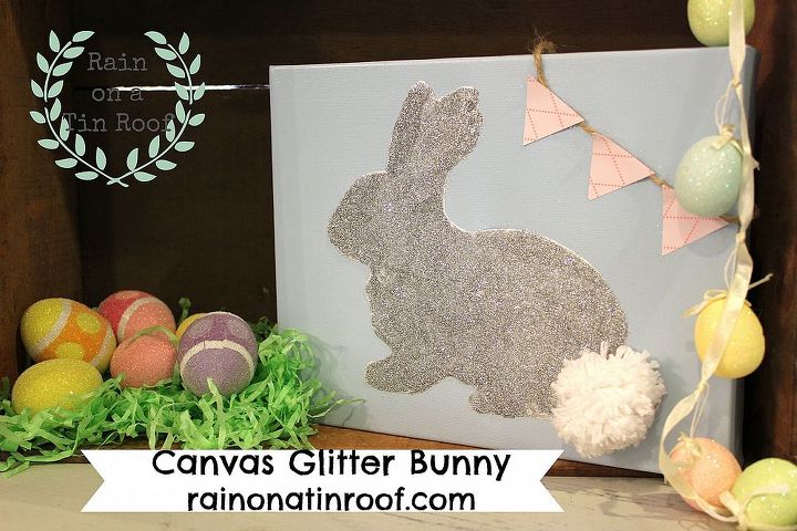 easter decorations gt glitter bunny, crafts, easter decorations, seasonal holiday decor