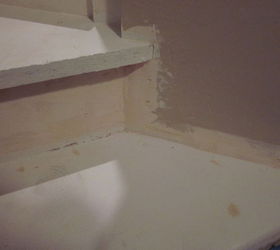 removing carpet from stairs and painting them, Yet more holes in the walls to repair
