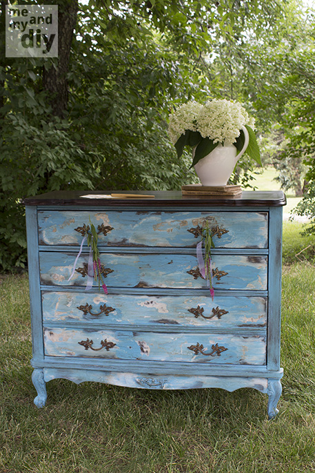 anything blue friday features, home decor, painted furniture, A beautiful chest makeover from