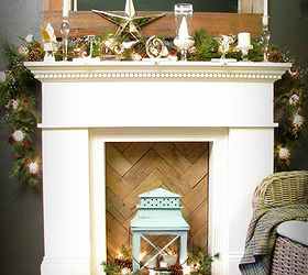 faux fireplace pallet wood fire box, fireplaces mantels, home decor