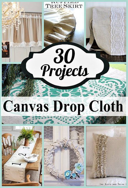 30 creative ways to use drop cloth, crafts, home decor, reupholster