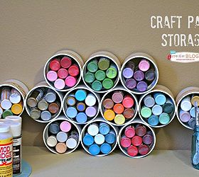 craft room organization, craft rooms, organizing, storage ideas, Craft Paint Storage using PVC pipe fittings 1 70 each
