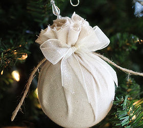 revamp your outdated christmas ornaments easy, christmas decorations, seasonal holiday decor, Fabric ornament