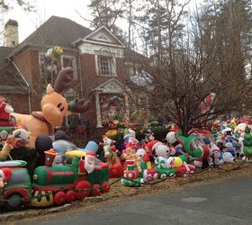 overkill or the true meaning of getting into the christmas spirit, christmas decorations, seasonal holiday decor