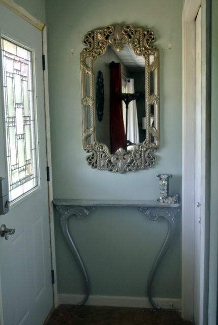 budget upgrade re purpose antique mirror frame