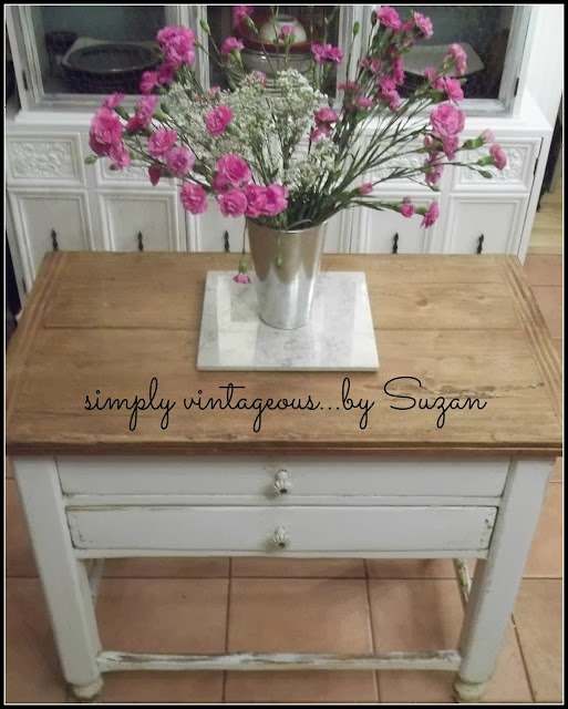 adding height to a table, painted furniture