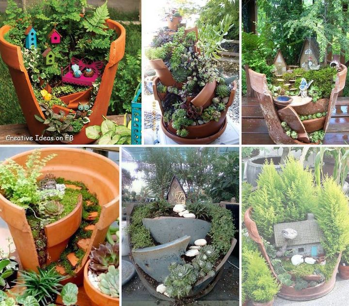 broken pot gardens, gardening