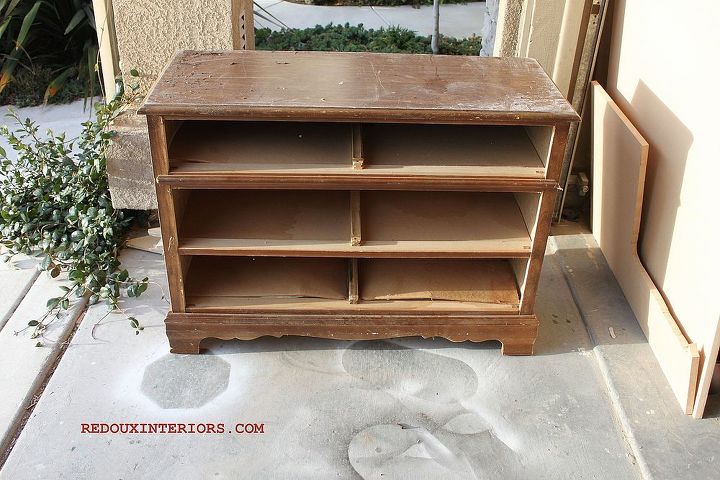 dresser without drawers gets new life as shelving, painted furniture, repurposing upcycling, shelving ideas, storage ideas, woodworking projects