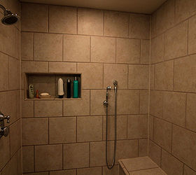 bathroom storage solutions, storage ideas, We usually incorporate a tile shampoo niche to maximize space and convenience for clients
