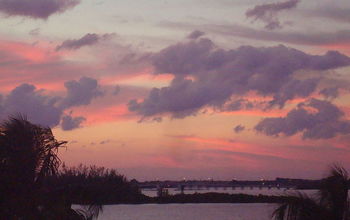 My New "backyard" View---last Night's Sunset From the Condo,