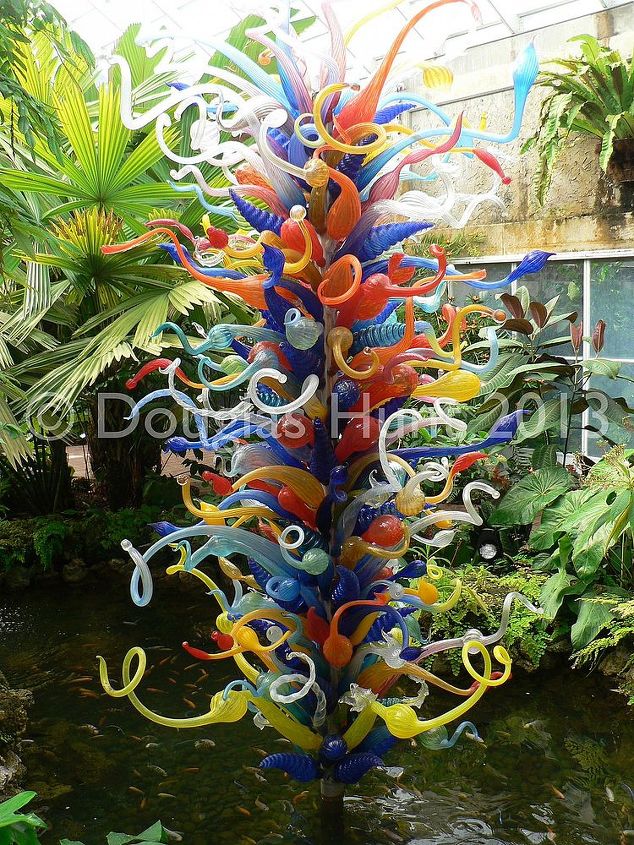 tropical treats from fairchild botanic garden, gardening, Dale Chihuly s The End of the Day Tower from 2005 is one of three works by the artist in the garden s permanent collection