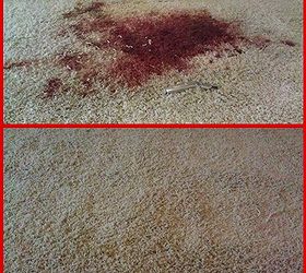 how to get blood out of carpet, cleaning tips, Photo credit