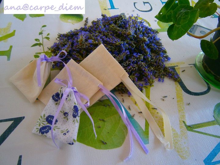 simple lavender bags, gardening, fresh cut lavender