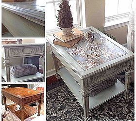 10 table upcycled with mod podge chalk paint, chalk paint, home decor, living room ideas, painted furniture, Decoupage painted table chalkpaint
