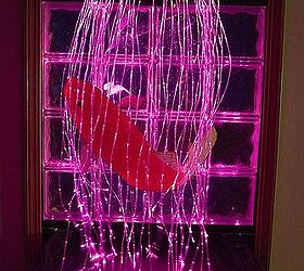 the water feature in my living room was created and designed using fiber optic, home decor, lighting, WATER FEATURE IN MY LIVING ROOM ENHANCED WITH FIBER OPTIC LIGHTING Clarence Tulips