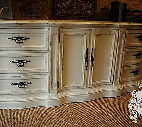nine drawer dresser turned into a media cabinet, chalk paint, painted furniture, repurposing upcycling, rustic furniture