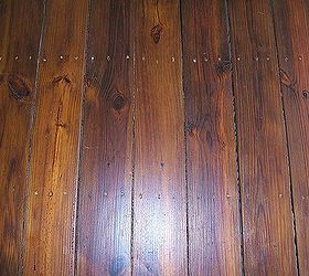 staining a deck with sikken s stain, decks, painting, porches, This floor is inside the screened porch It had a solid stain that was sanded off and re stained with Natural Oak by Sikkens It is darker due to the previous stain that penetrated the wood