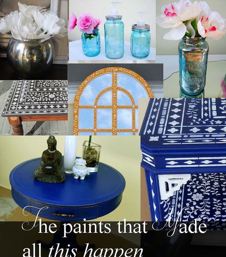 sharing the paints i use in my groovy projects, painted furniture
