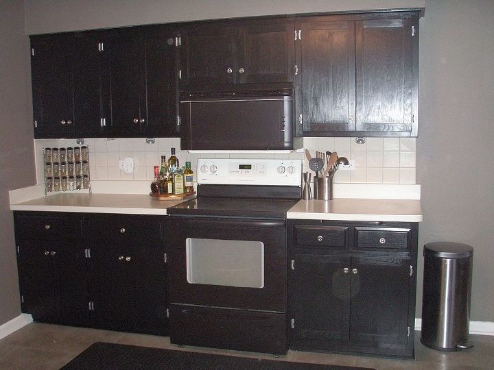 kitchen remodel the first e model with paint and hardware, diy, kitchen design, painting, Kitchen After View 3