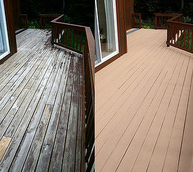 saving money on a new deck, decks, See for yourself the before and the after