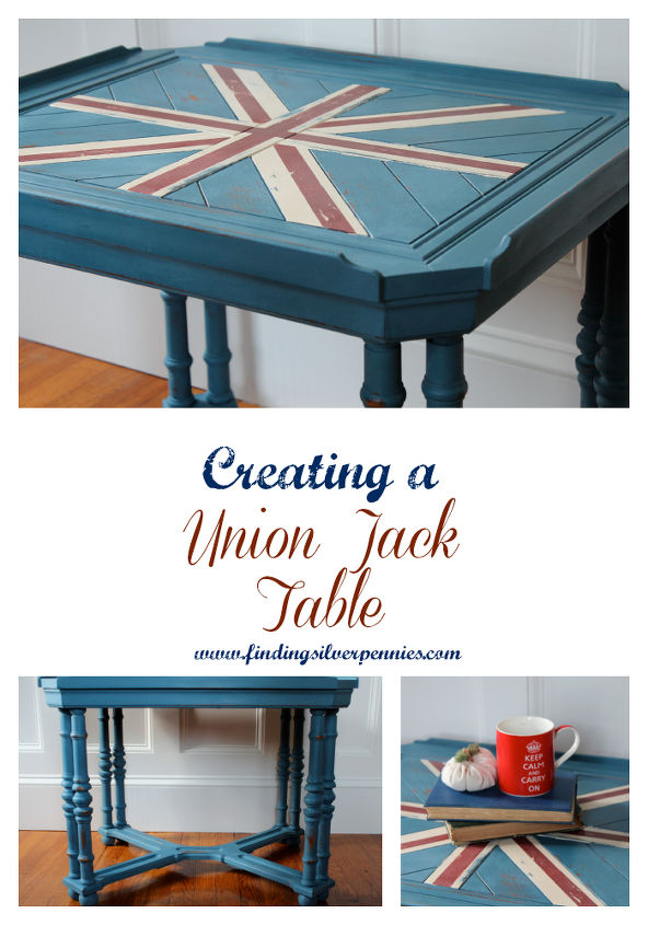 painting a union jack table, chalk paint, painted furniture
