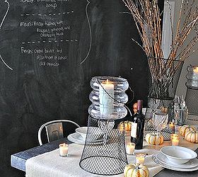 rustic industrial fall tablescape, seasonal holiday d cor