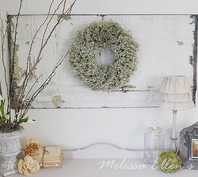 mini home tour, home decor, changing up wreaths is so fun to do DIY baby s breath tutorial on my blog