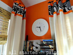 drop cloth drapery panels, bedroom ideas, home decor, Drop cloth drapes