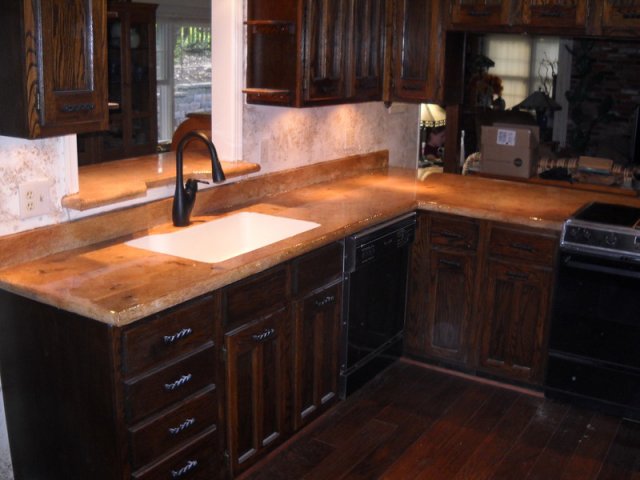 icoat kitchen amp bath remodeling ideas, bathroom ideas, concrete masonry, concrete countertops, countertops, home decor, kitchen cabinets, kitchen design, kitchen island, Rich and warm tones We can redesign your kitchen too