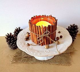 cinnamon stick candle holder, crafts, seasonal holiday decor, This DIY Cinnamon Stick Candle Holder is a great recycle upcycle project for fun festive holiday decor