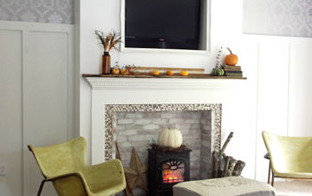 A Very Simple #Fall Mantel