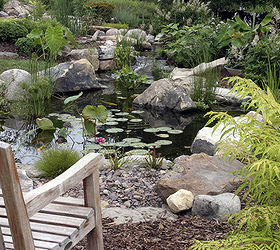 water gardens, outdoor living, ponds water features, A variety of rock shapes and sizes makes this new pond look like it s been there for years