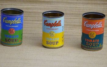 Macetas de latas de sopa