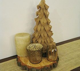diy west elm burlap tree, crafts, seasonal holiday decor, Such a quick and easy project