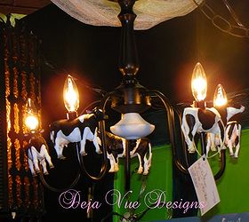 chandelier with added touches for the dairy lover, home decor, lighting