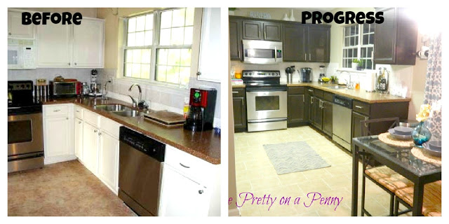 when we moved into our home the kitchen was on our top list to tackle check out our, home decor, kitchen design, Kitchen Side by Side
