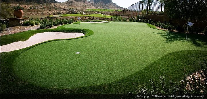 golf greens by synlawn, landscape